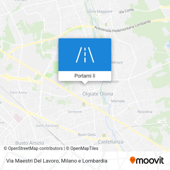 Mappa Via Maestri Del Lavoro