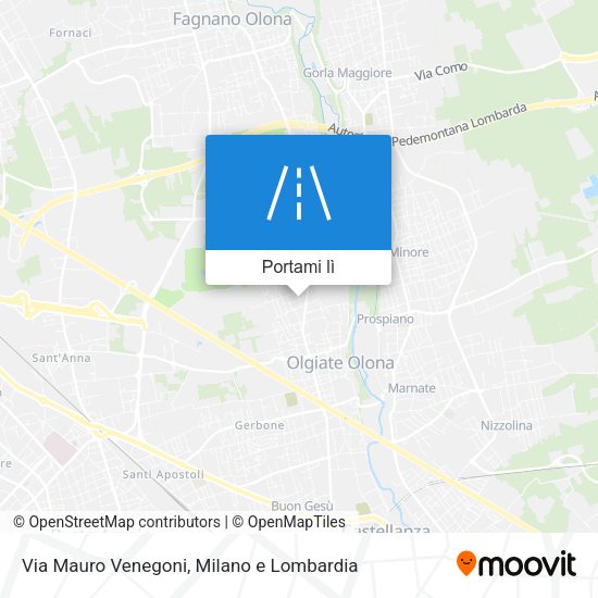 Mappa Via Mauro Venegoni