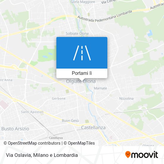 Mappa Via Oslavia