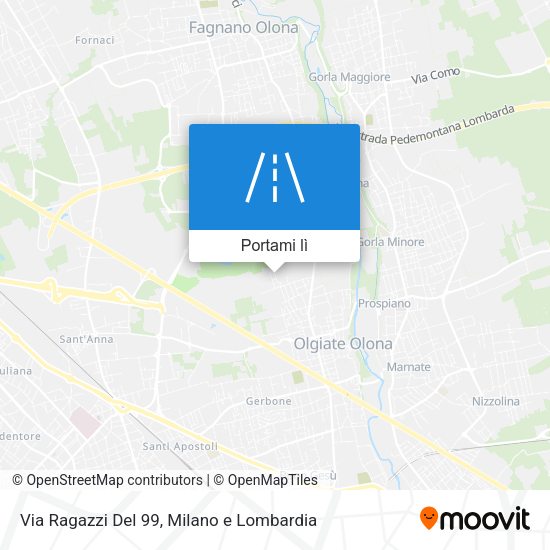 Mappa Via Ragazzi Del 99