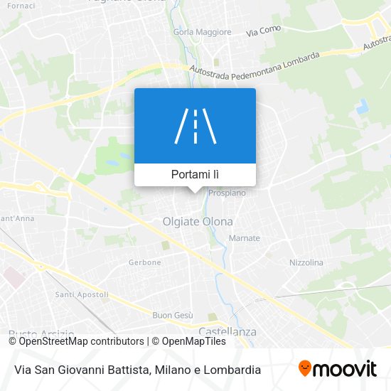 Mappa Via San Giovanni Battista