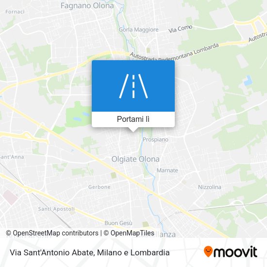 Mappa Via Sant'Antonio Abate
