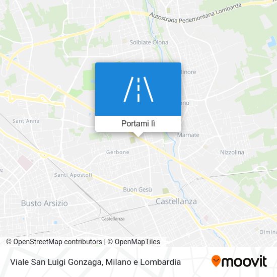 Mappa Viale San Luigi Gonzaga