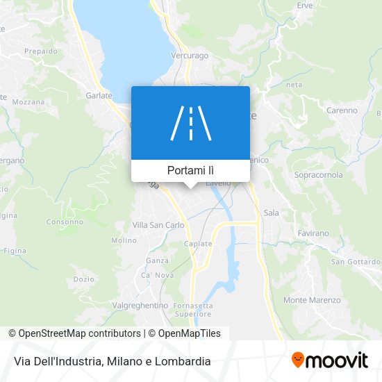 Mappa Via Dell'Industria