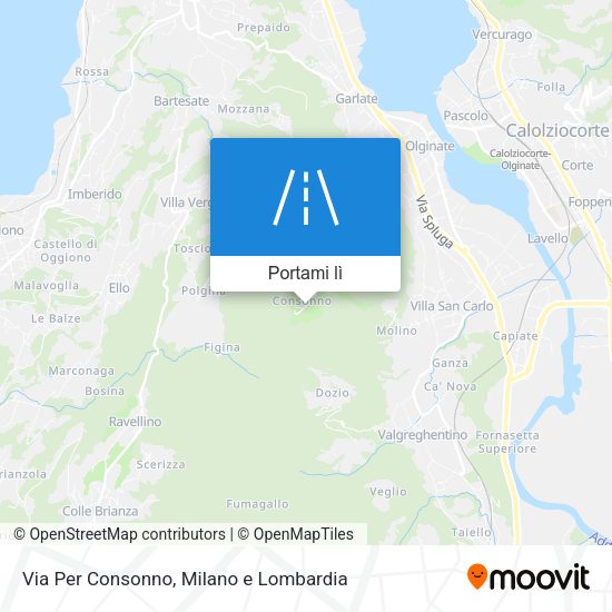 Mappa Via Per Consonno