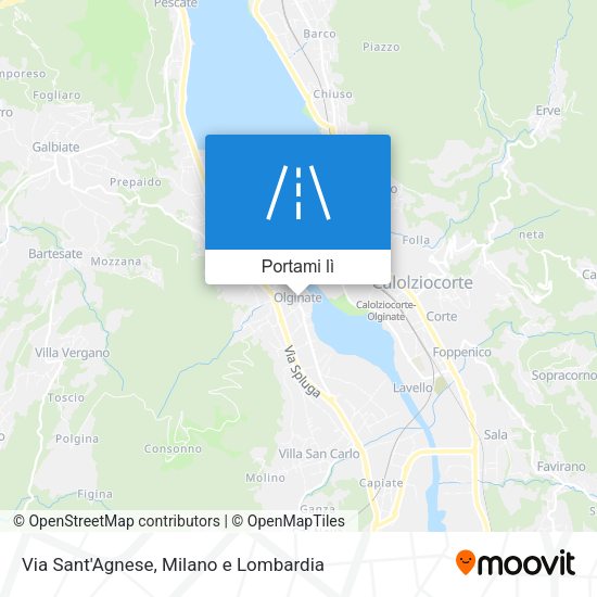 Mappa Via Sant'Agnese