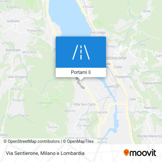 Mappa Via Sentierone