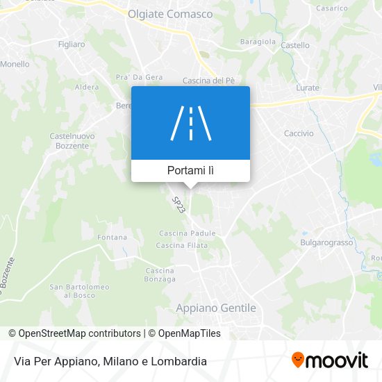 Mappa Via Per Appiano