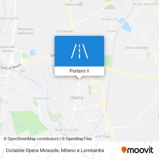 Mappa Ciclabile Opera Mirasole