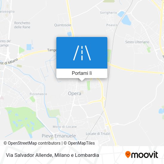 Mappa Via Salvador Allende
