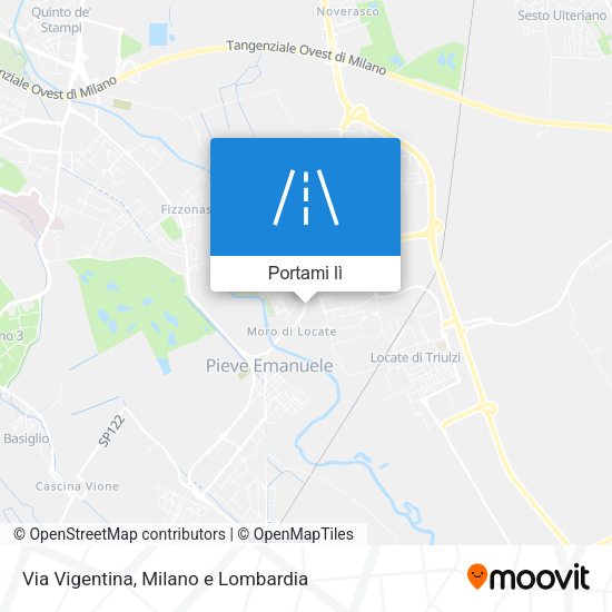Mappa Via Vigentina