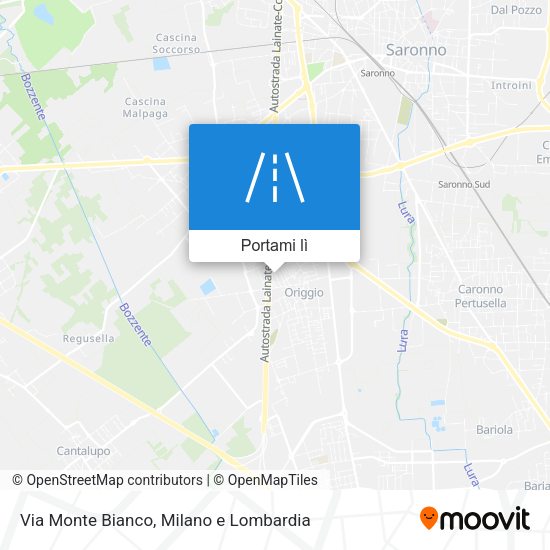 Mappa Via Monte Bianco