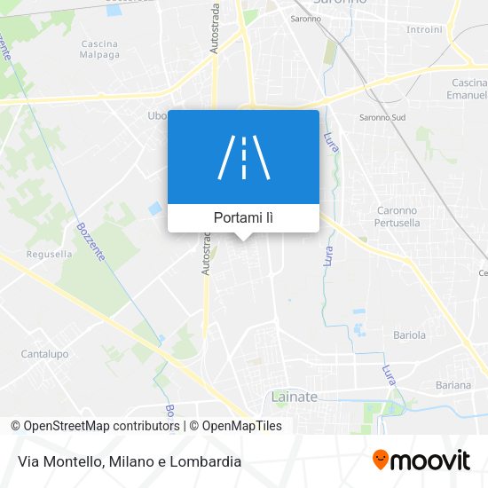 Mappa Via Montello
