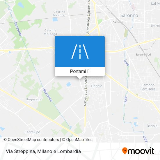 Mappa Via Streppina