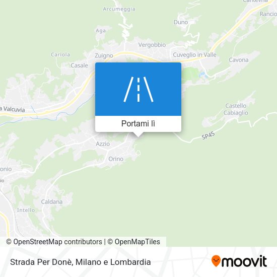 Mappa Strada Per Donè
