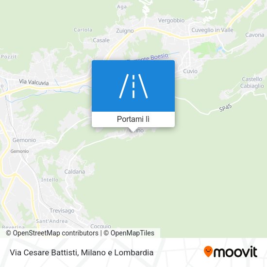 Mappa Via Cesare Battisti