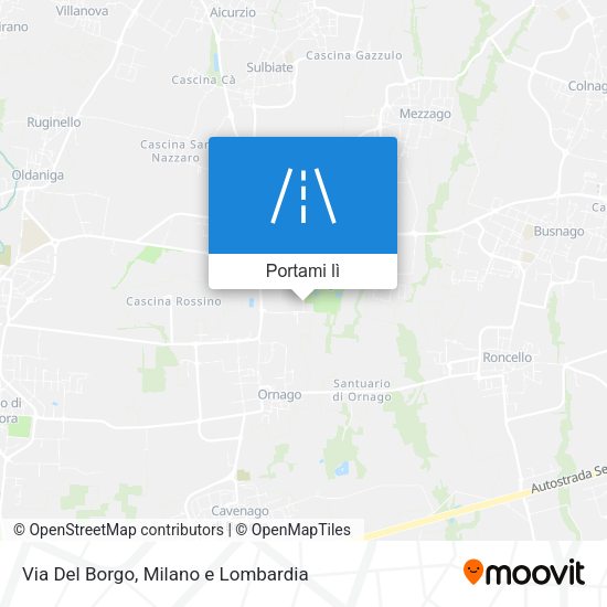 Mappa Via Del Borgo