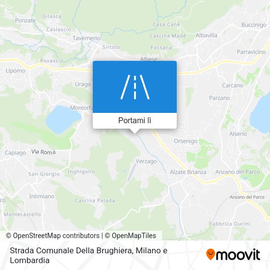Mappa Strada Comunale Della Brughiera