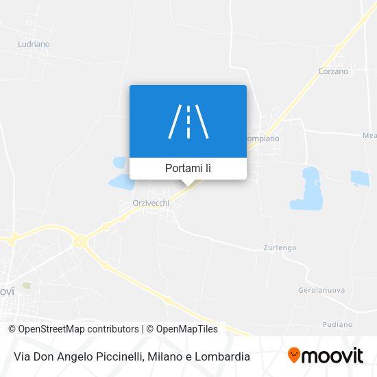 Mappa Via Don Angelo Piccinelli