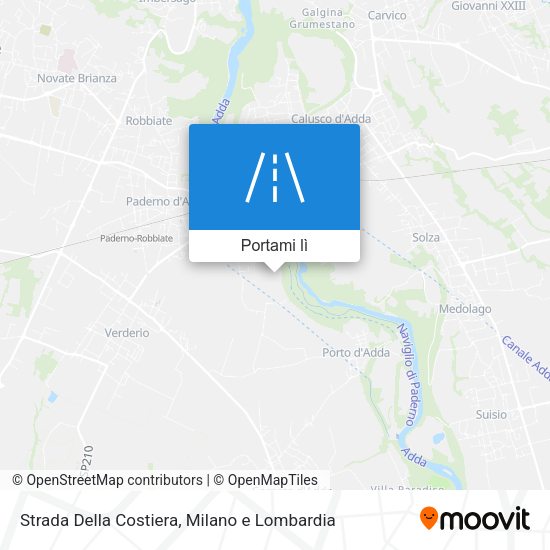 Mappa Strada Della Costiera