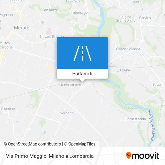 Mappa Via Primo Maggio