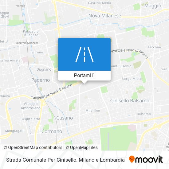 Mappa Strada Comunale Per Cinisello