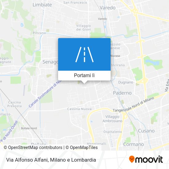 Mappa Via Alfonso Alfani