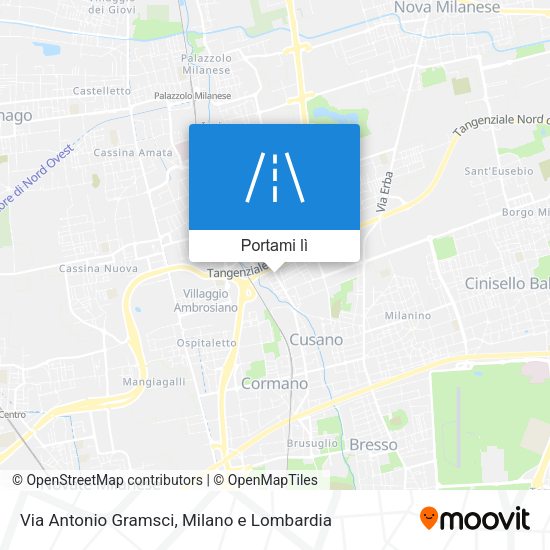 Mappa Via Antonio Gramsci