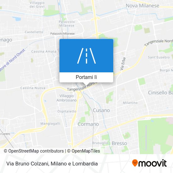 Mappa Via Bruno Colzani