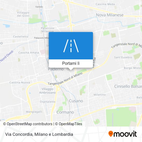 Mappa Via Concordia