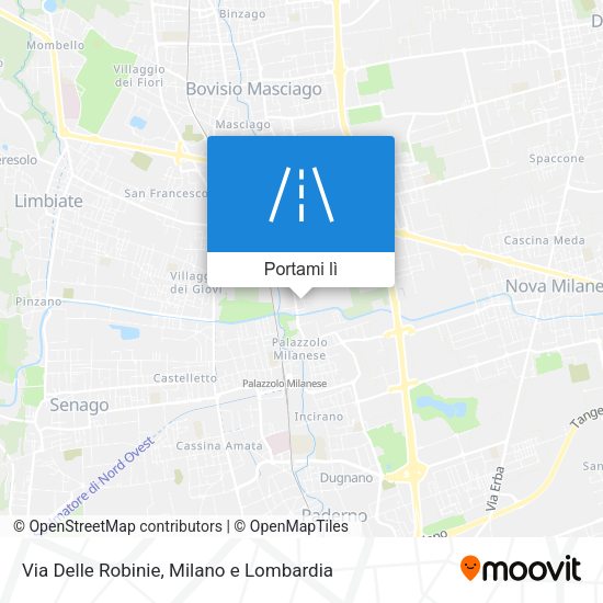 Mappa Via Delle Robinie