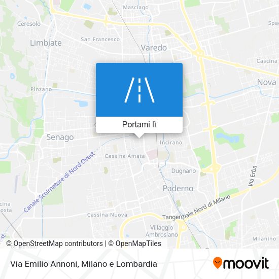 Mappa Via Emilio Annoni