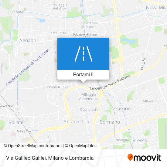 Mappa Via Galileo Galilei