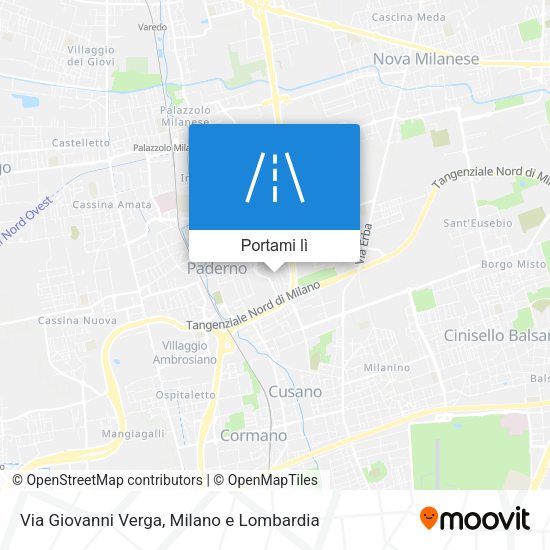Mappa Via Giovanni Verga