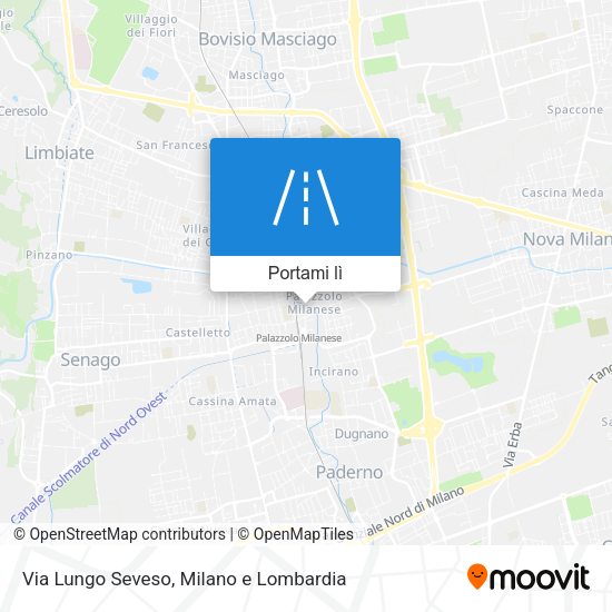 Mappa Via Lungo Seveso