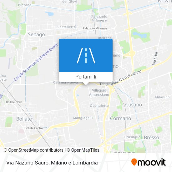 Mappa Via Nazario Sauro