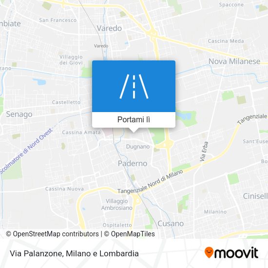 Mappa Via Palanzone