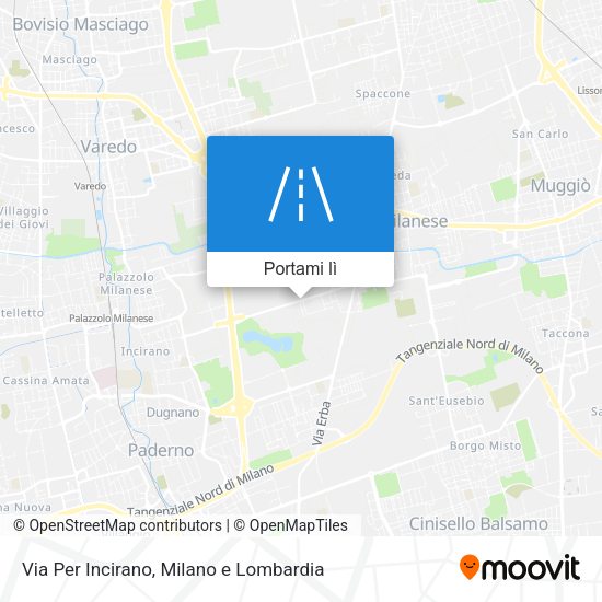 Mappa Via Per Incirano