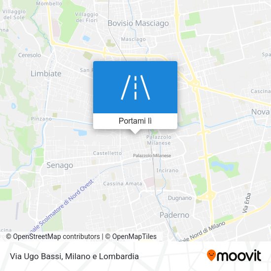Mappa Via Ugo Bassi