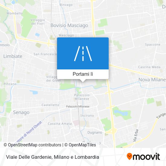 Mappa Viale Delle Gardenie