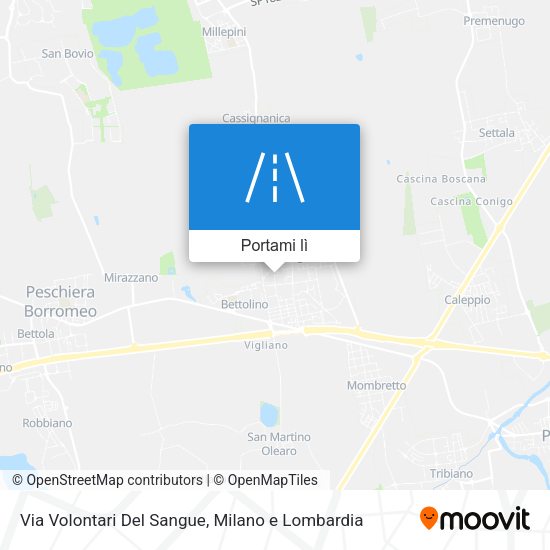 Mappa Via Volontari Del Sangue