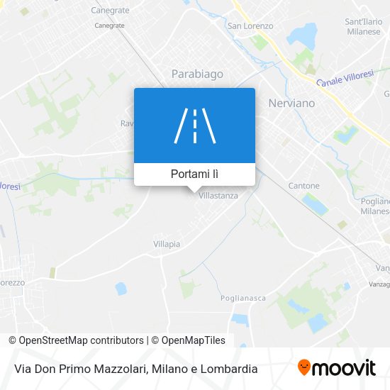 Mappa Via Don Primo Mazzolari