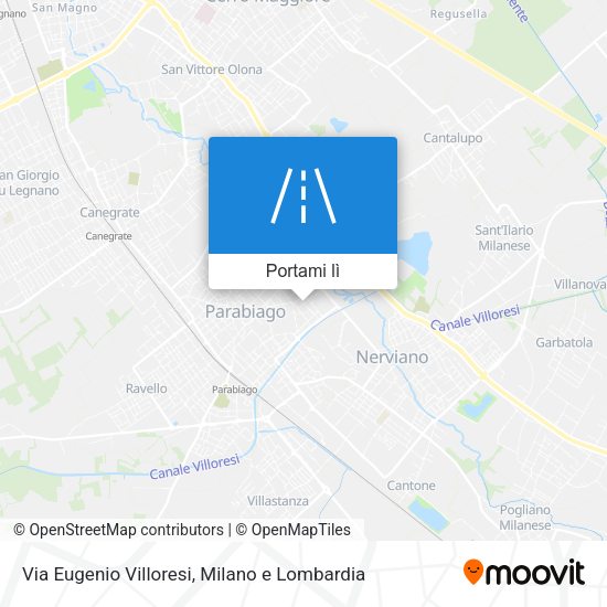 Mappa Via Eugenio Villoresi