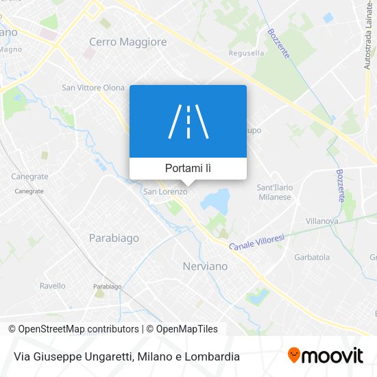 Mappa Via Giuseppe Ungaretti