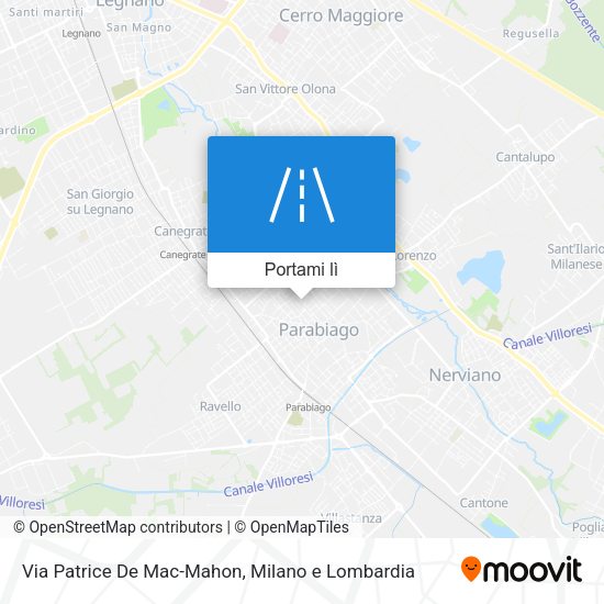 Mappa Via Patrice De Mac-Mahon