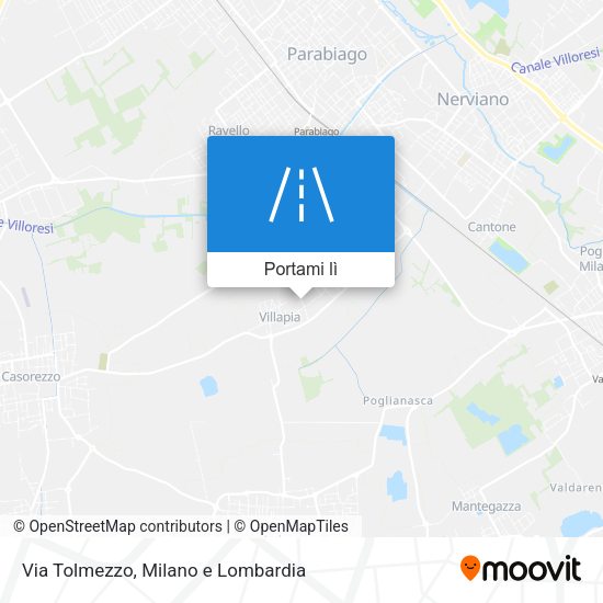 Mappa Via Tolmezzo