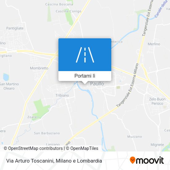 Mappa Via Arturo Toscanini
