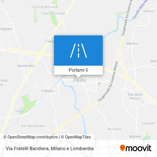 Mappa Via Fratelli Bandiera