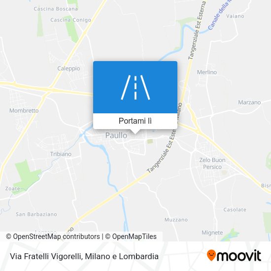 Mappa Via Fratelli Vigorelli