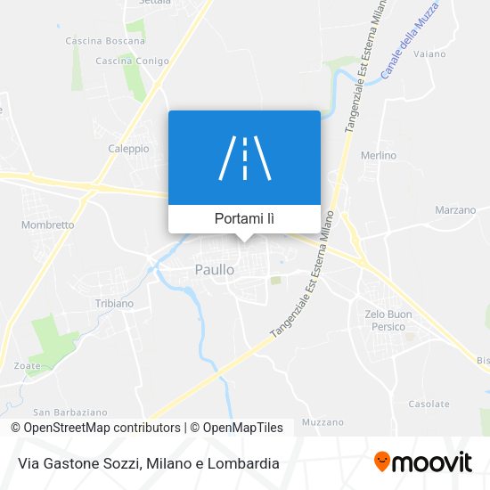 Mappa Via Gastone Sozzi